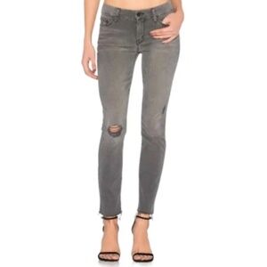 NWOT MOTHER Looker in Faded Black Jeans